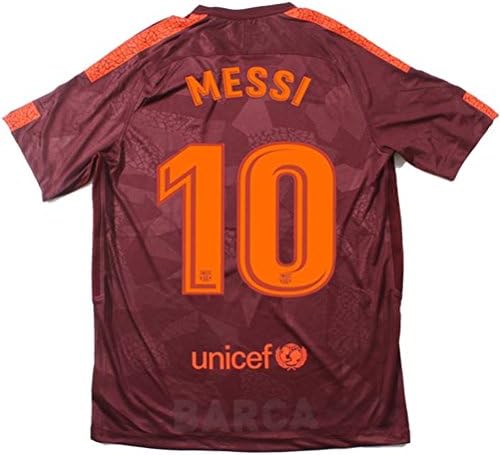 New 2017-2018 Nike Messi #10 Men's Barcelona 3rd Champions League Jersey (X-Large)