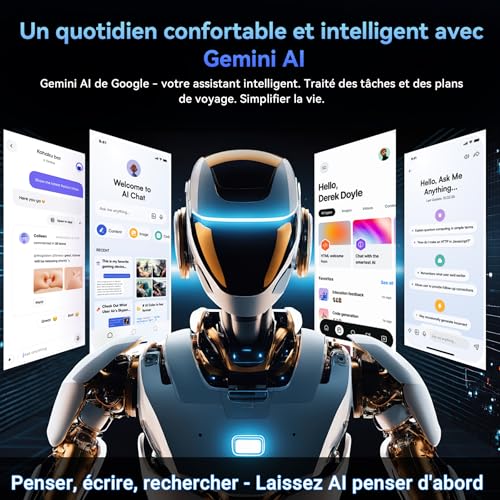 TABWEE Android 16 Tablette avec Clavier - 11 Pouces, 24Go+128Go(2To TF), Unisoc T615, 8000 mAh, 13 MP+5 MP, Gemini AI, Widevine L1, 5G WiFi, Claviers, Souris, Stylet et Tablette Tactile - Bleu