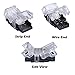 3528 LED Strip Connector 8mm 2 Pin (5 PCS Terminal) With 20 Gauge Extension Wire 2 Conductor UL Listed (9.8 Feet/3 Meter), DIY Both Strip to Power Lead or Board to Board Jumper,NON-WATERPROOF