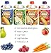 Happy Tot Organic Superfoods Fiber & Protein Stage 4 Baby Food Assortment Variety Packs 4 Flavors (Pack of 12)