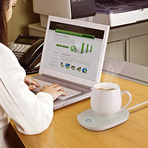 Coffee Mug Warmer, Wellcows Warmer Coaster Desk Auto Shut Off Heater Beverage Tea Water Cocoa Soup or Milk Warmer For Office and Home