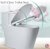 Vivo Technologies D Shape Soft Close Quick Release Toilet Seat Top Fix White view 4
