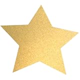 Bobee Gold Stars Removable Repositionable Vinyl Wall Decals, 36-count