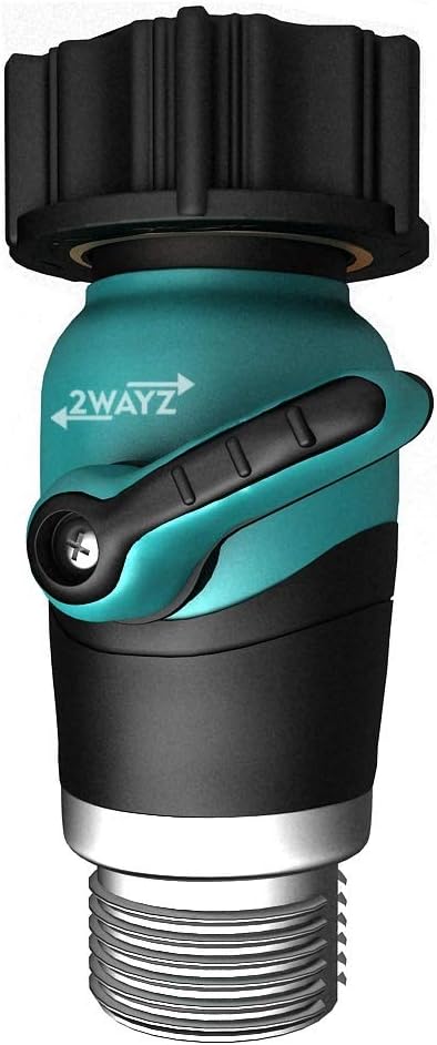 Amazon Com 2wayz Garden Hose Shut Off Valve Stop Running Around Your Lawn No Leak Experience Tight Seal Ball Valve Hose Fitting Quick Connect Shutoff Coupling With Smooth Long Knobs 4cm