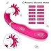 Personal Massager - Waterproof USB Rechargeable Vibrating Power Wand Massager - LONOVE Silicone 12 Speed G Spot Vagina and Clitoris Vibrating Vibrator Sex Toy for Women or Couples (Pink)