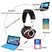 SIVGA Over Ear Headphones with in-Line Powerful Bass Music Wired Wooden Headset Soft Earmuffs for Smart Phone,Tablets,Desktop