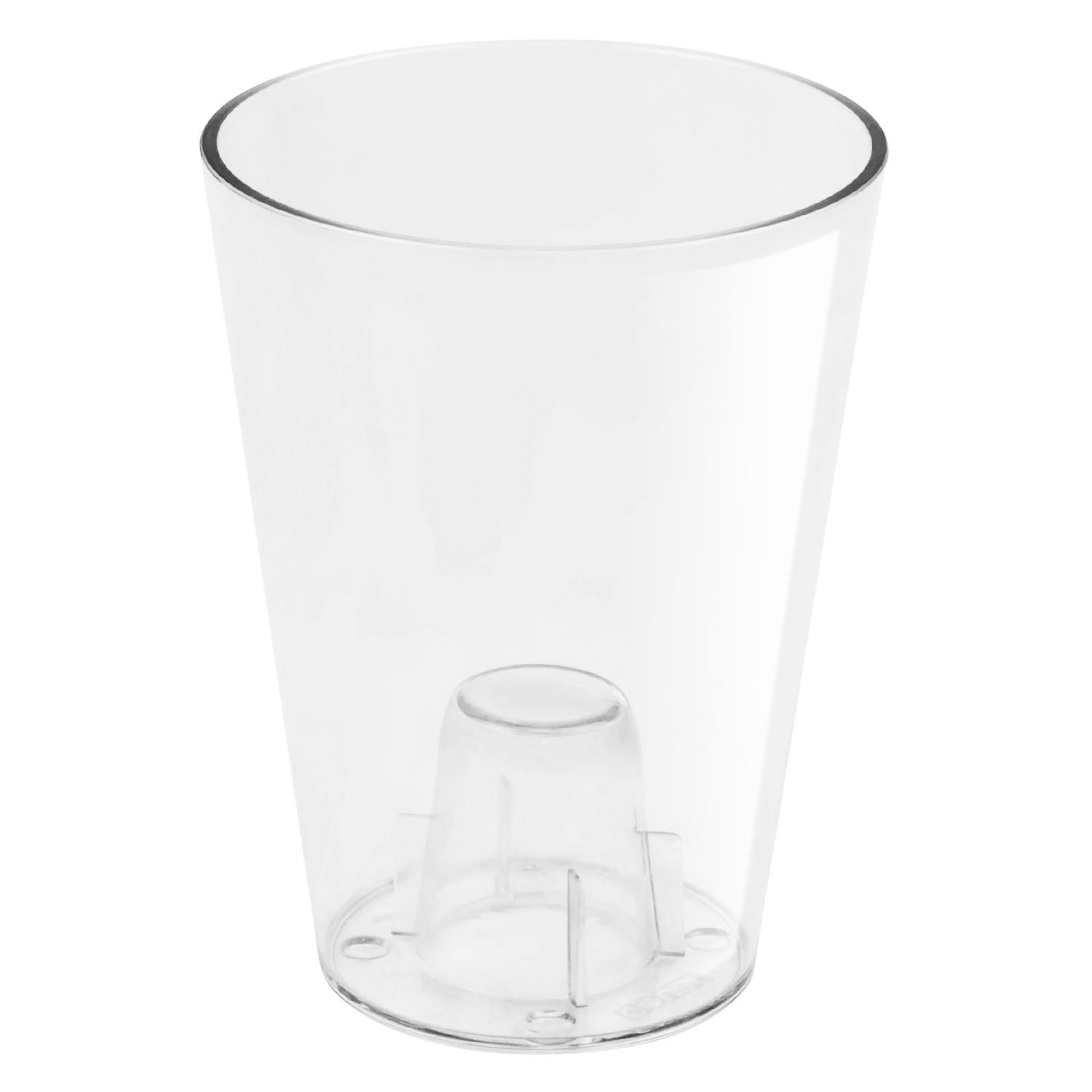 Orange translucent COUBI ORCHID plastic pot