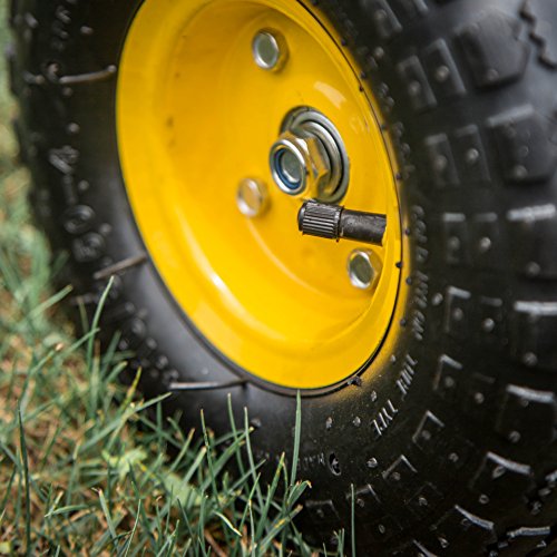 Kinsunny Rolling Scooter Garden Stool Cart with Tool Storage Basket