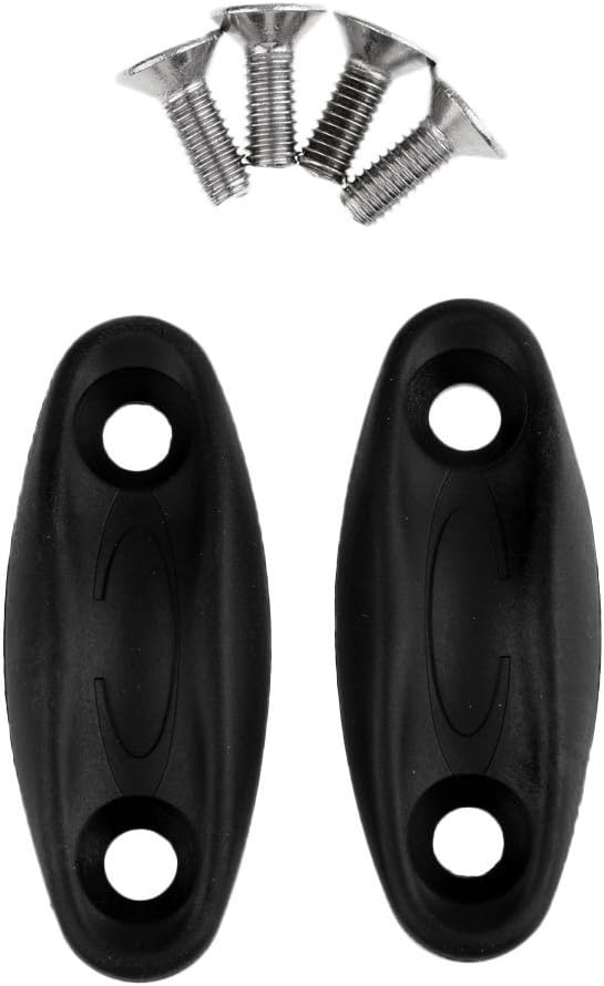 YiMusic 2 Pieces Kayak Toggle Carry Handles Grip with Cord Rope Deck Eye and Screws suit for Rope Replacement Boat Kayak Carrying Accessories Kit - Image 4