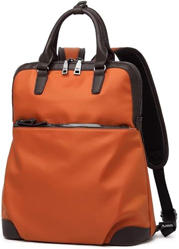 Amazon グッシオゴールドラベル ラクラク2wayリュック バックパック レディース ビジネス 通勤通学 ファイル対応 撥水 肩ベルトが太い おしゃれ オレンジ Guscio Italy グッシオ イタリー シューズ バッグ