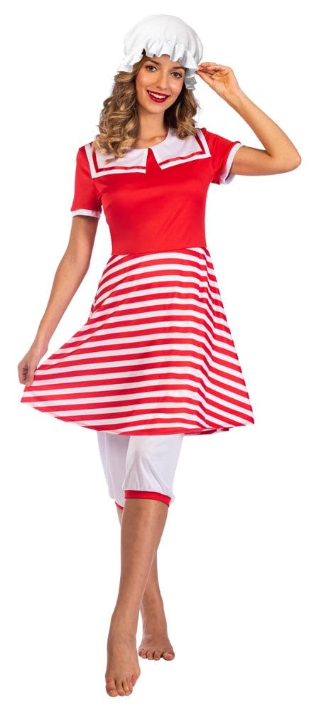 amscan 9911340 Ladies 1920s Bathing Suit (UK Dress 8-10)