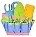 Bo Toys and Gifts Kids Garden Tool Set with Tote , Tools Handles Made As  Cute Bugs