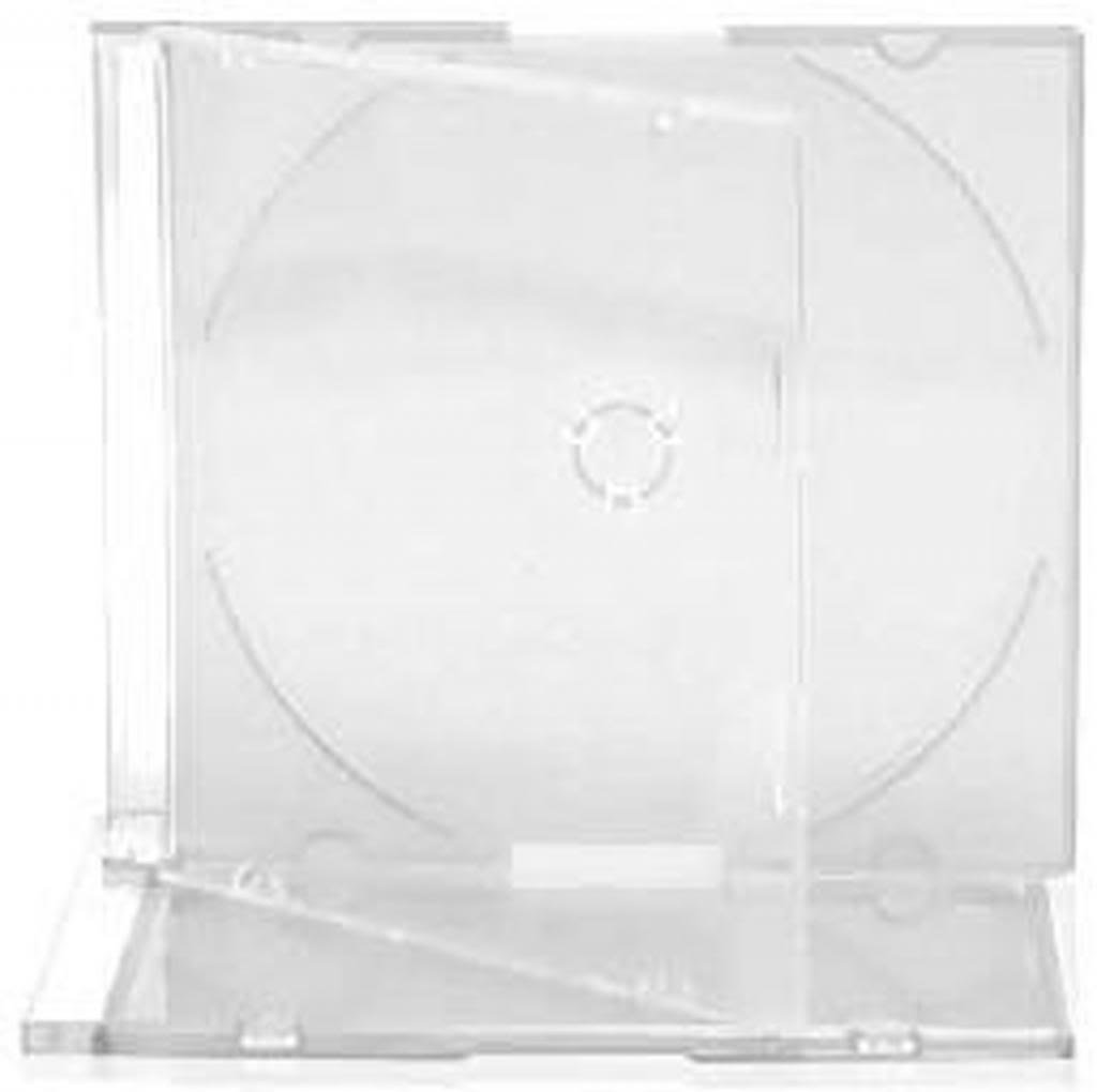 MasterStor CD / DVD Slimline Jewel 5.2mm Cases for 1 Disc With Clear Tray (Pack of 25)