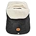 JJ Cole Bundleme - Original, Baby Bunting Bag, Winter Protection for Baby Car Seats and Strollers, Black