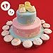 Baby Shower Theme Cookie Cutter Set,Baby Feet, Baby Bottles,Baby Clothes,Strollers,Trojans Biscuit Pastry Mould,Cake Topper Decorating Gumpaste Fondant Mould -Set of 6