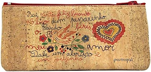100% Natural Portuguese Cork Pencil Holder Made In Portugal (Heart)