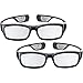 (2x Pair) Samsung Rechargeable 3D Active Glasses, Black