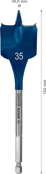 Bosch EXPERT Self Cut Speed Spade Drill Bit 35 mm Ø 152 mm Hex 1/4" view 3