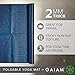 Gaiam Yoga Mat Folding Travel Fitness & Exercise Mat | Foldable Yoga Mat for All Types of Yoga, Pilates & Floor Workouts, Blue Sundial, 2mmthumb 2