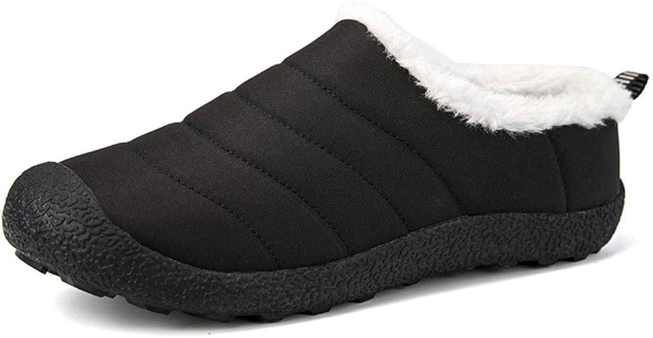 DQWGSS Cotton Slippers Plus Velvet LowCut Slippers Winter Waterproof NonSlip Indoor/Outdoor