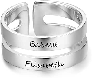friendship rings engraved personalized