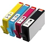Remanufactured 564 XL Ink Cartridge Replacement for HP 564XL CN684WN CN685WN CN686WN CN687WN (1 Black, 1 Cyan, 1 Magenta, 1 Yellow, 4-Pack)