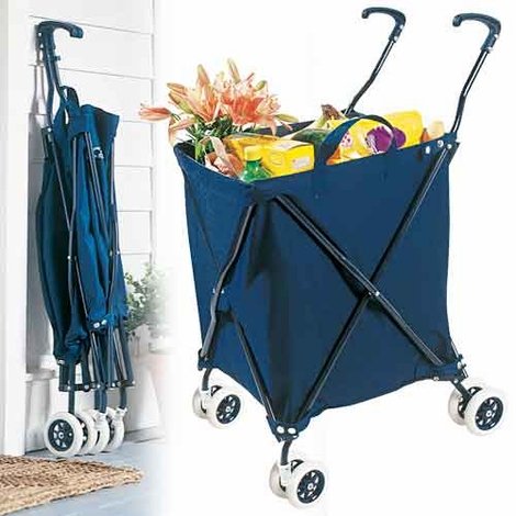 verensacarart folding utility cart in navy