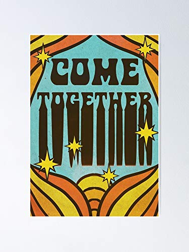 AZSTEEL Come Together Design Poster - Les Beatles, Paul McCartney, John Lennon, RIngo Starr, George Harrison AZSTEEL Come Together Design Poster