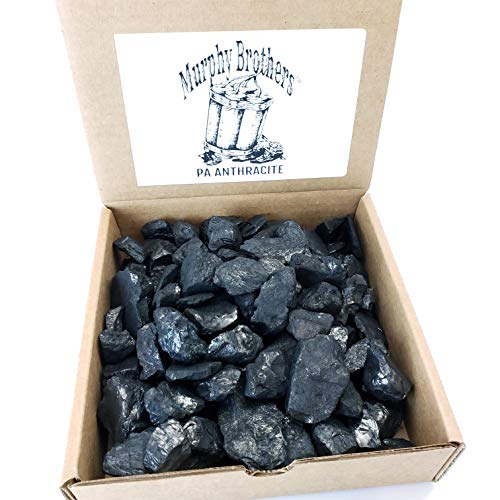 Murphy Brothers Anthracite Nut Coal 2LB Sample Box of Pennsylvania Anthracite Used for Heating