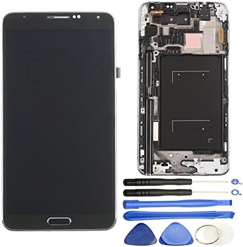Comfine Original OEM Screen Replacement for Samsung Galaxy Note 3 N900A LCD Display Screen + Touch Digitizer Full Assembly + Front Housing + Home Button, Super AMOLED, Repair Tools Black (N900A Black)