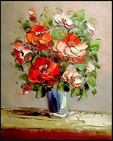 Buy Justprintz Beautiful Flower Vase Mdf Mounted Floral Digital