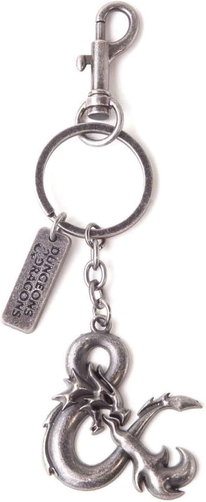 Dungeons And Dragons Keyring Keychain Dragon Breath Logo Official Black