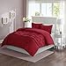 Comfort Spaces Full/Queen Duvet Cover - Cavoy - Red Fashion Bedding Set 3 Pieces Includ [ 1 Cover for Duvet, 2 Shams ] Duvet Sets with Corner Ties - Ultra Soft Microfiber