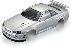 Goolsky Killerbody 48644 (R34) Finished Body Shell Frame for 1/10 Electric Touring RC Racing Car DIY (White)