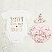 puseky Newborn Baby Girl Auntie Clothes Romper Floral Shorts with Headband Summer Outfits Cute Baby Girl Auntie Outfits 0-6 Months