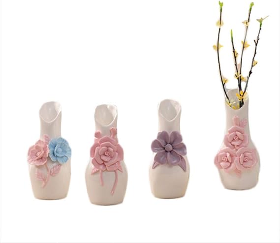 Decoración del hogar Adornos de cerámica pequeño jarrón salón TV