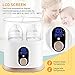 Babebay Baby Bottle Warmer, Deluxe Bottle Sterilizer & Smart Thermostat 4 in 1, Evenly Warm Breast Milk or Formula, Real-time Temperature,LCD Monitor,Fast Heating [2018 Most Genius Gifts]