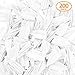 200 Pack White Origami Paper Crane Hand-Made DIY Crane for Wedding Party Banner Hanging Backdrop Decor- A Symbol of Happiness Good Luck & Peace