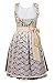 2-Piece Dirndl Dress Authentic Bavarian Floral Exlusive,Green, GE42/ US12
