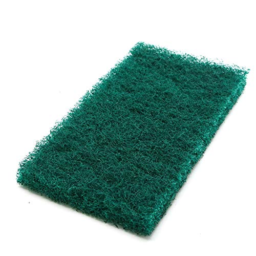 6pcs 4x7" Griddle Cleaner Pads - Clean Grease from Metal Grills, Stainless Steel Flat Tops, Cast Iron and Chrome Cooktops - Heavy Duty Grit Scouring Polishing Pads(Green)