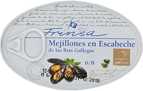 Frinsa Spanish Mussels in Escabenche Sauce, 3.9 Ounce