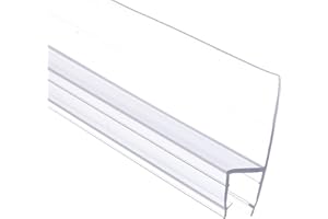 DALRUN 78"(39" X2) Shower Door Side Seal Strip for 1/4 inch Frameless Glass Shower Door Clear Polycarbonate