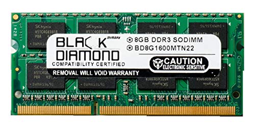 8GB RAM Memory for Clevo Other Laptops P170EM Black Diamond Memory Module DDR3 SO-DIMM 204pin PC3-12800 1600MHz Upgrade