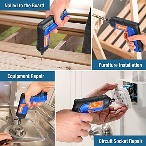 Akkuschrauber 3.6V, SORAKO 6N·m Drehmoment 2000mAh Li-Ion-Akku, 180RPM und USB-Ladekabel, Magnet Spindelarretierung mit… – Bild 8