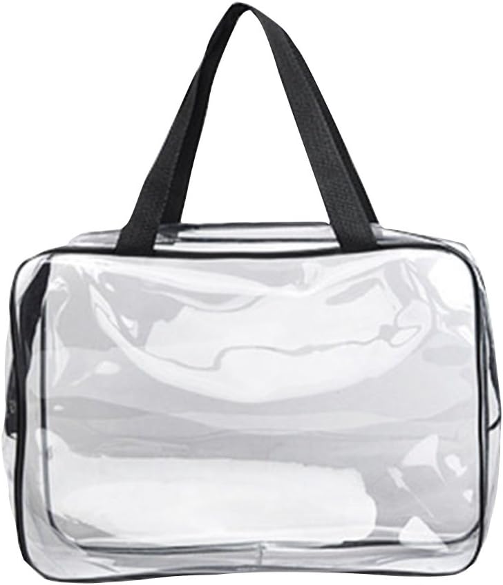 Demarkt Portable Toiletry Bags Large Transparent PVC Travel Makeup Bag Pouch Waterproof Cosmetic Bag