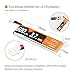 4pcs 600mAh 1S 3.7V LiPo Battery 50C JST-PH 2.0 PowerWhoop mCPX Connector Rechargeable 1S LiPo Battery for Inductrix FPV Plus Tiny Whoop FPV Racing Drone