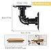 KINGSO 8x8cm Industrial Pipe Shelving Brackets Hardware Support Rustic Hanging Wall Mount Heavy Duty Farmhouse with Screw