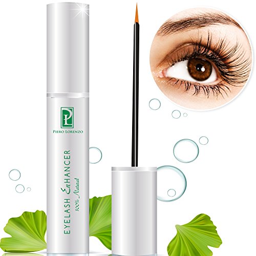 Piero Lorenzo Natural Extract Eyelash Growth Serum Eyelash Enhancer for Longer, Thicker, Fuller Eyelash