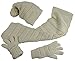 N'Ice Caps Women's Solid Cable Knit Hat/Scarf/Gloves Accessory Set