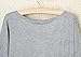 Gillberry Women Cotton Love Heart Printed Long Sleeved Round Neck T-Shirt (S, Gray)